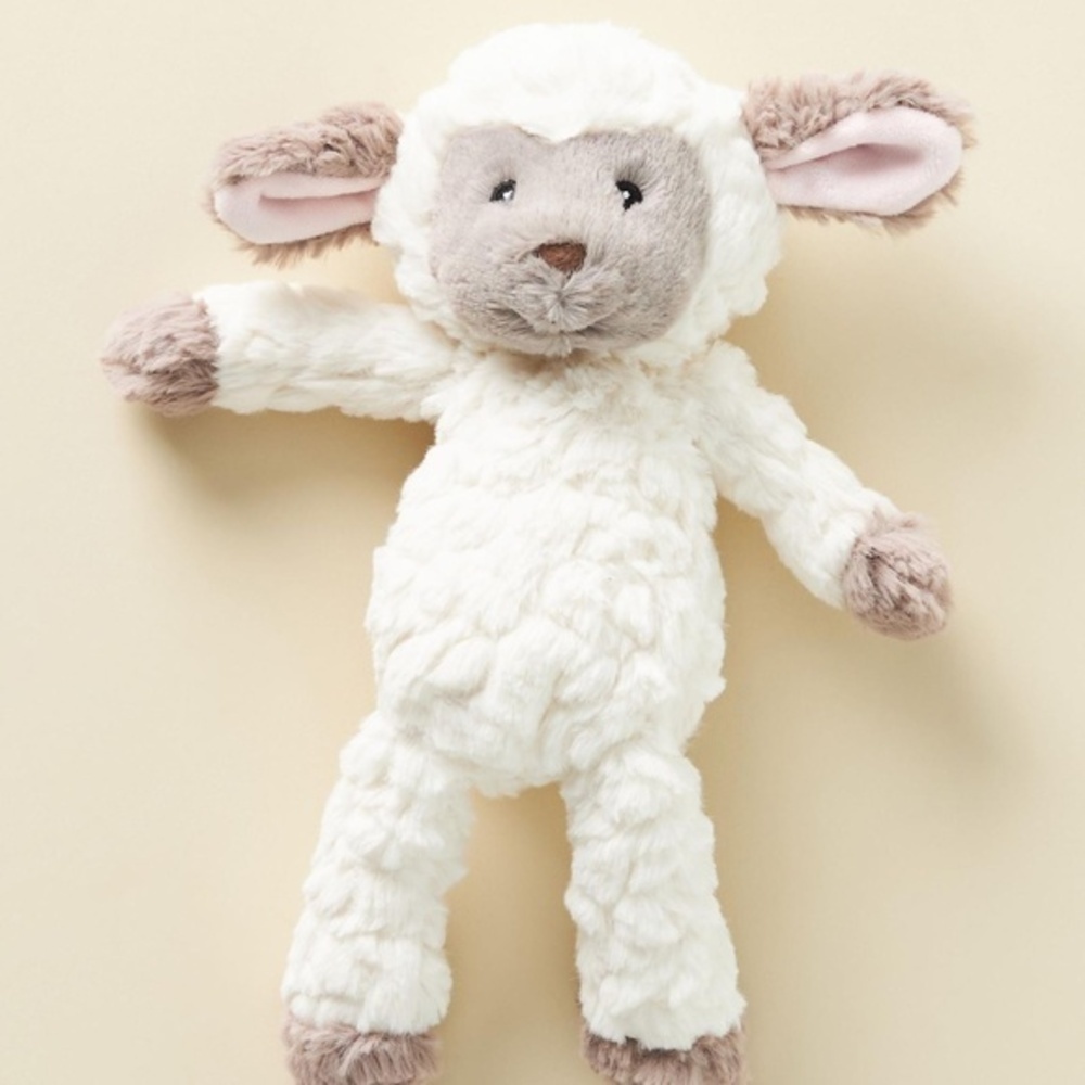 Anthropologie Putty Nursery Lamb Stuffed Animal